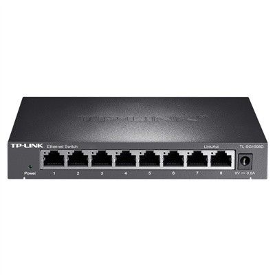 5-poort TL-SG1008D Gigabit Plug and Play Network Switch met 11,9M Packet Forwarding Rate