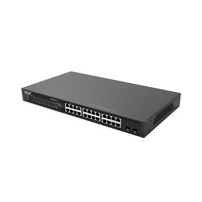 RG-ES126GS-LP24 100G Plug-and-Play POE-toegangsnetwerkschakelaar met 2 upstreampoorten