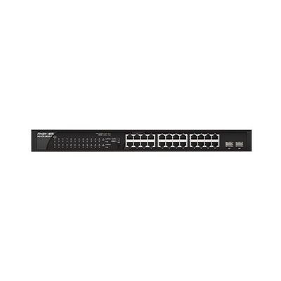 RG-ES126GS-LP24 100G Plug-and-Play POE-toegangsnetwerkschakelaar met 2 upstreampoorten